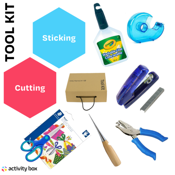 Tool Kit Art Supplies Activitybox Cut And Stick